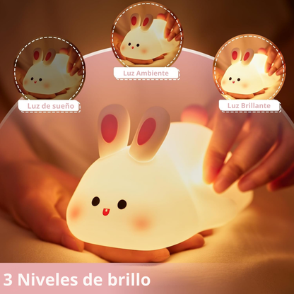Lámpara de conejo graduable, recargable por USB - BunnyGlow